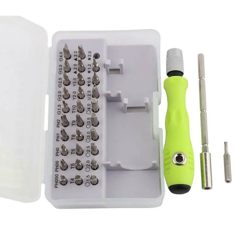 32 In 1 Mini Screwdriver Bits Set with Magnetic Flexible Extension Rod for Home Appliance