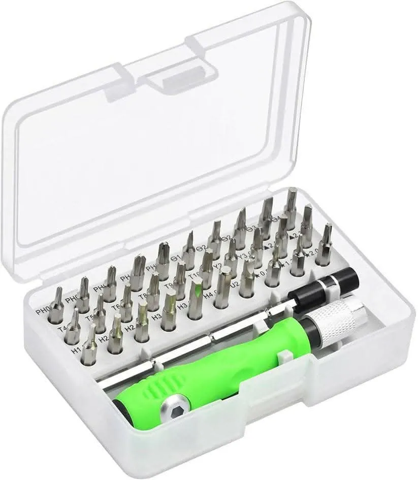 32 In 1 Mini Screwdriver Bits Set with Magnetic Flexible Extension Rod for Home Appliance