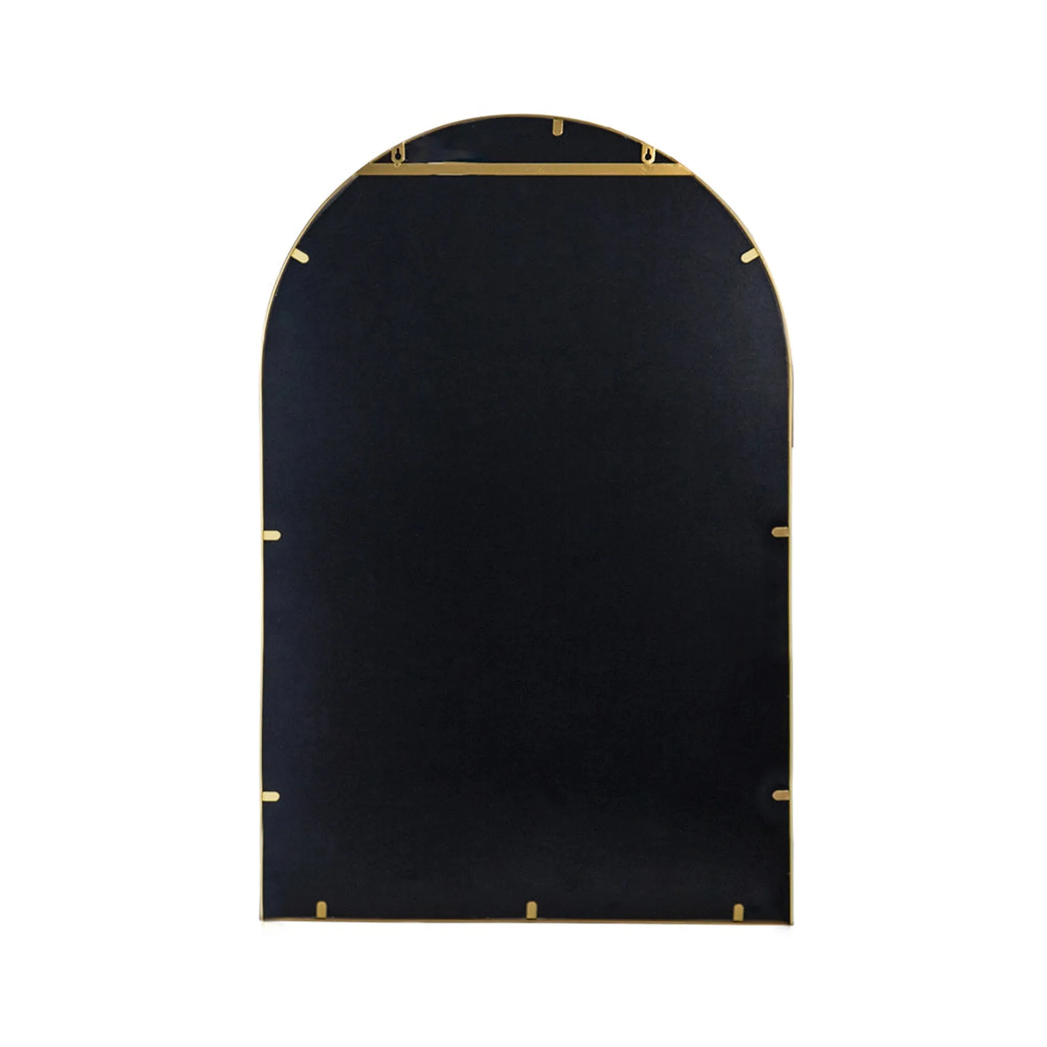 A&B Home Celine 24" x 36" Bundle of 13 Arched Shaped Gold Metal Frame Wall-Mounted Mirror