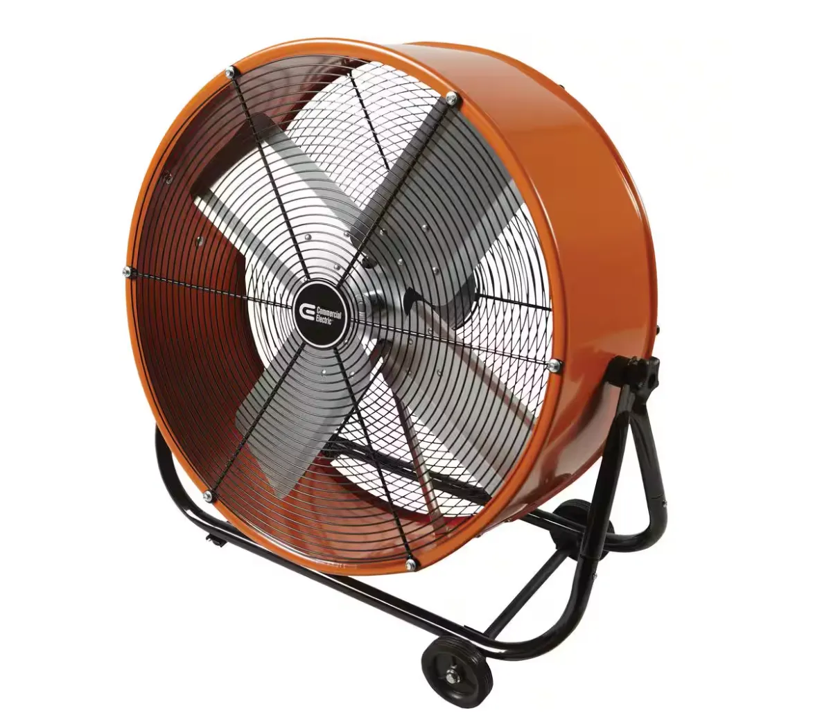 Commercial Electric 24 in. Heavy Duty 2-Speed Direct Drive Tilt Drum Fan