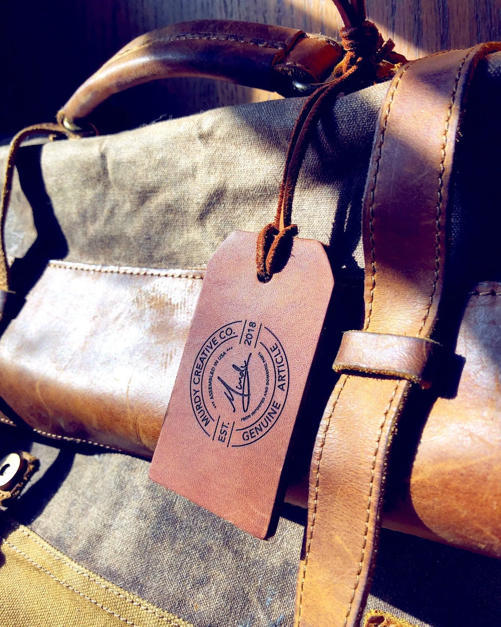 Custom Order Christopher S AGR Leather Bag Tag 20240820