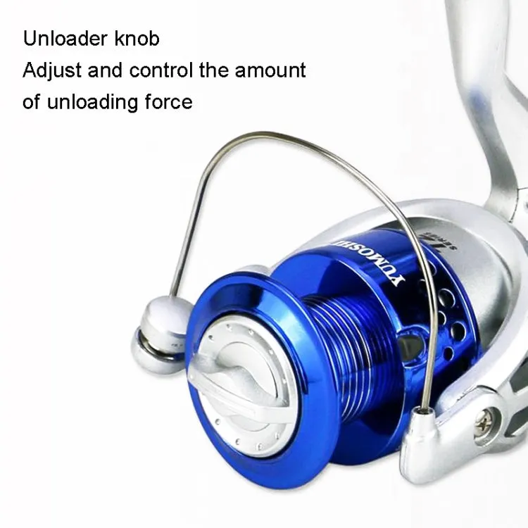YUMOSHI SA Series Spinning Reel Plastic Head Fishing Reel Fishing Rod Reel, Specification: SA3000